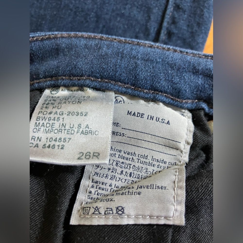 Adriano Goldschmied jeans, made in the USA, size 26R, excellent condition - Picture 3 of 4